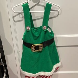 Target Green Elf Costume with Black Belt